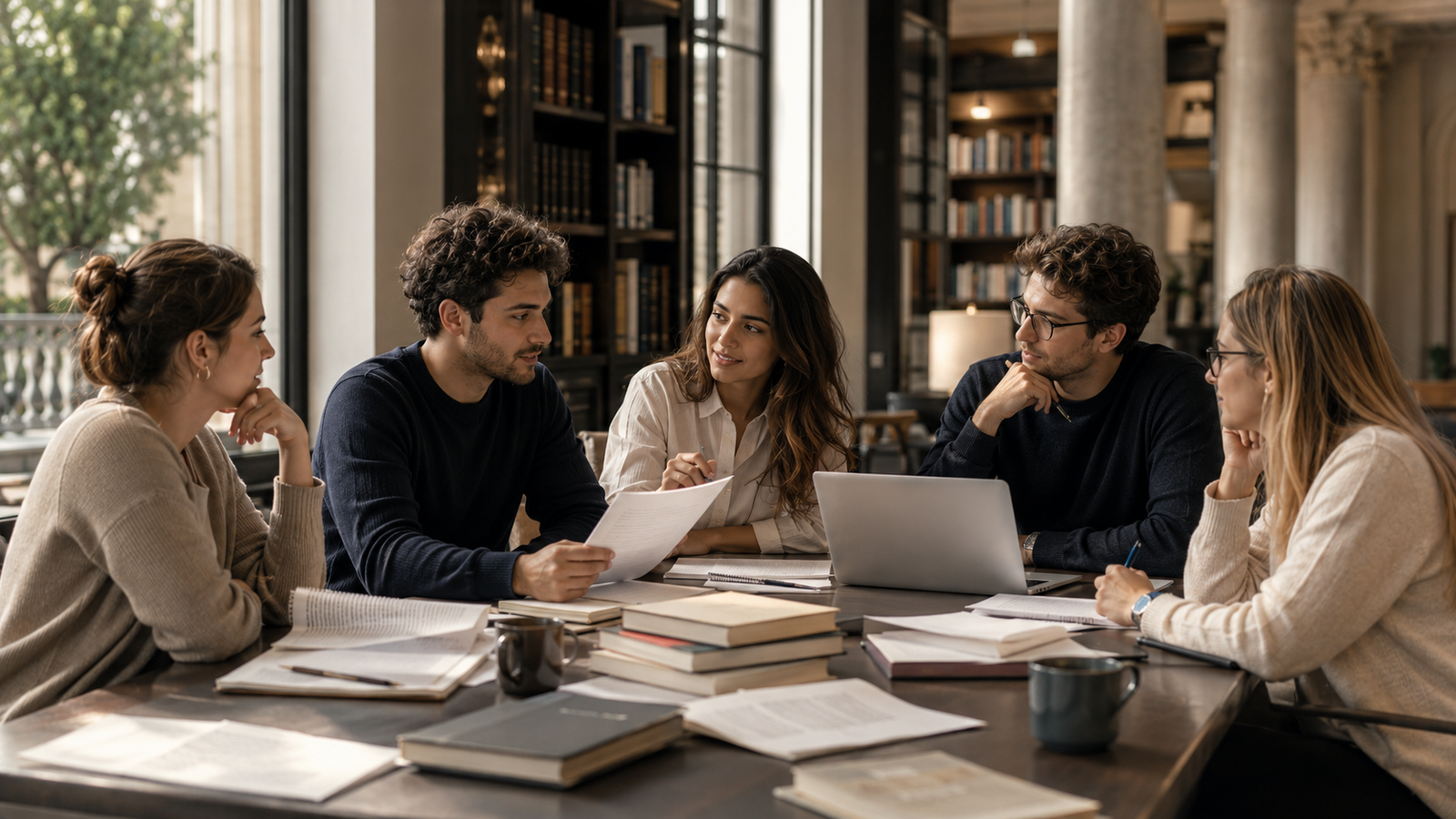 Grupo de estudio y escritura en Escuela Dux